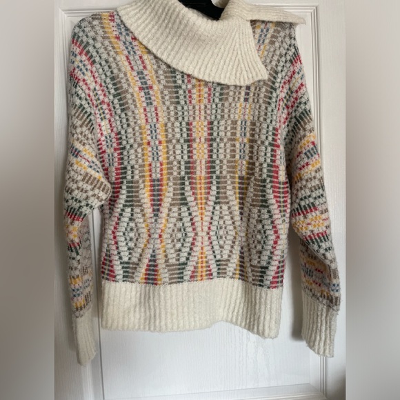 Anthropologie Agnetha Sleeping on Snow wool Chalet Jacquard Sweater S - Picture 3 of 5